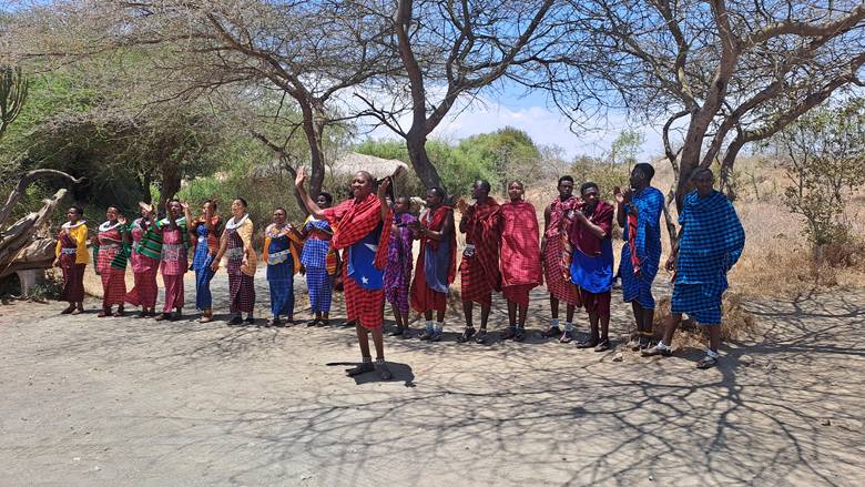 Masai ratnici u Masai Lodge-u